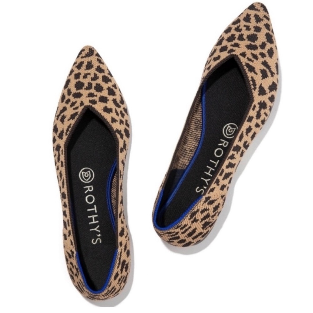 Limited Edition Retired Rothy’s The Point in Leopard